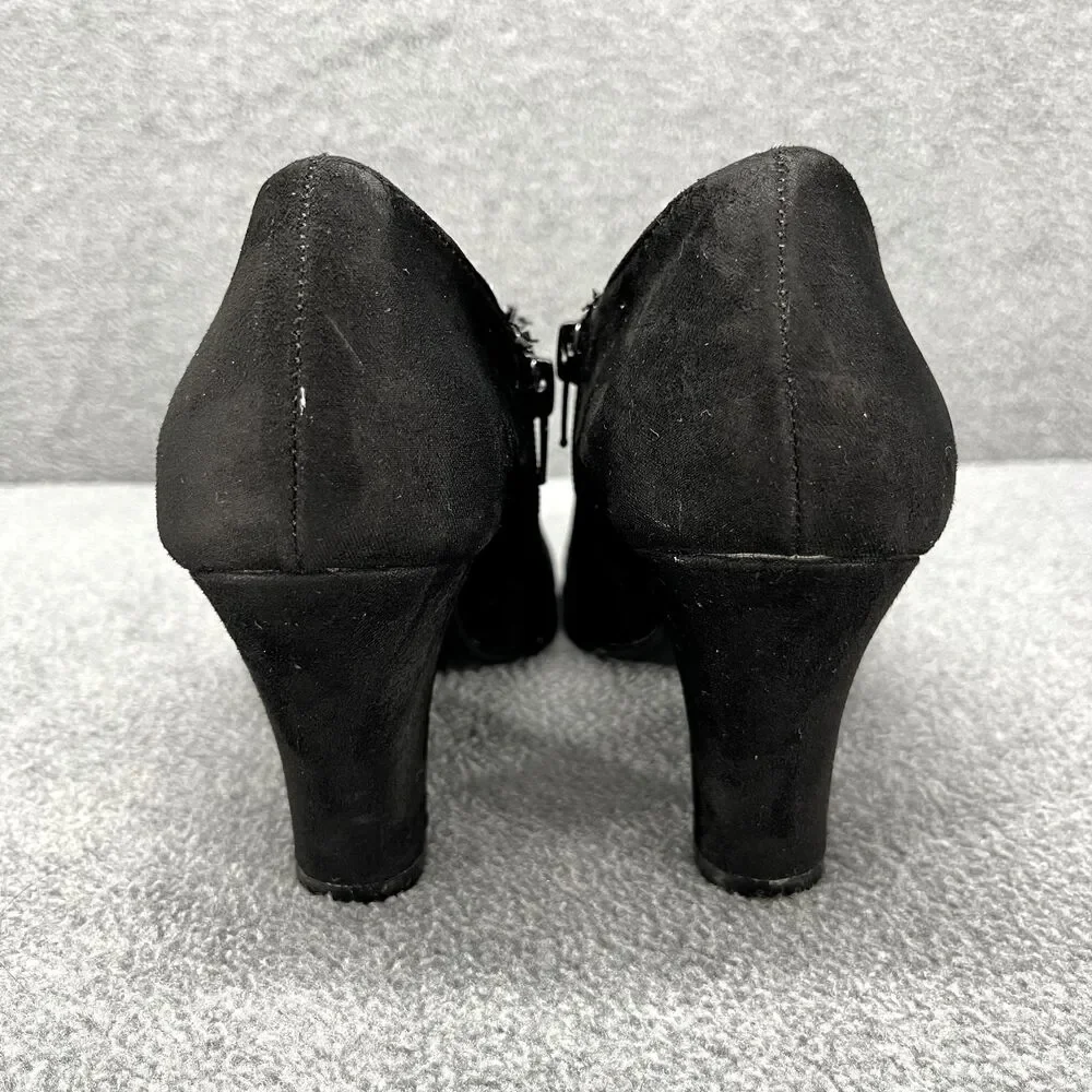 Aerosoles Womens Boots Size 6.5 M‎ Black Ankle Suede Booties 3